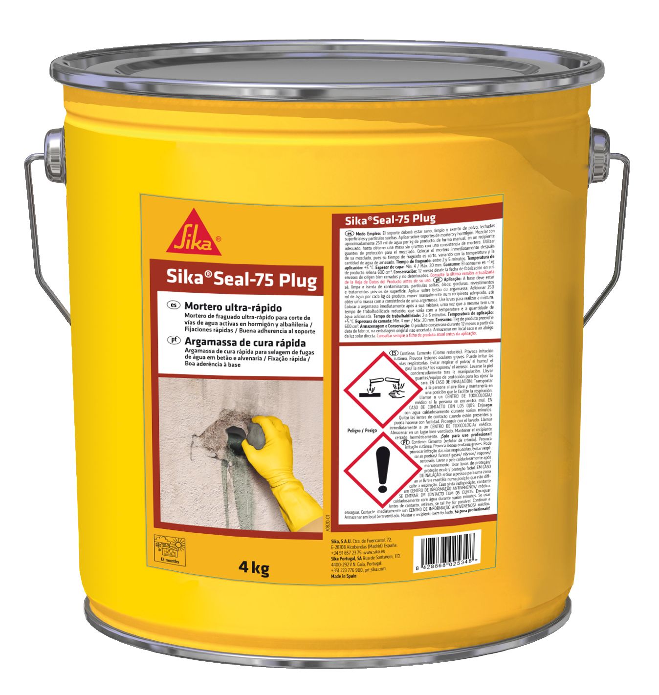 SikaSeal-75 Plug  4 KG Cubo